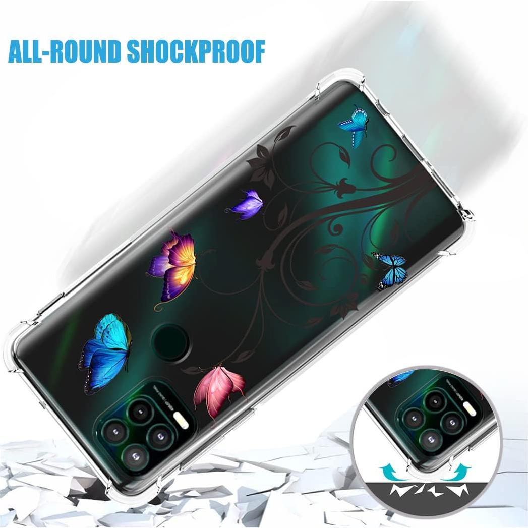 Funda Transparente TPU para Moto G Stylus 5G 2021 - Mariposa
