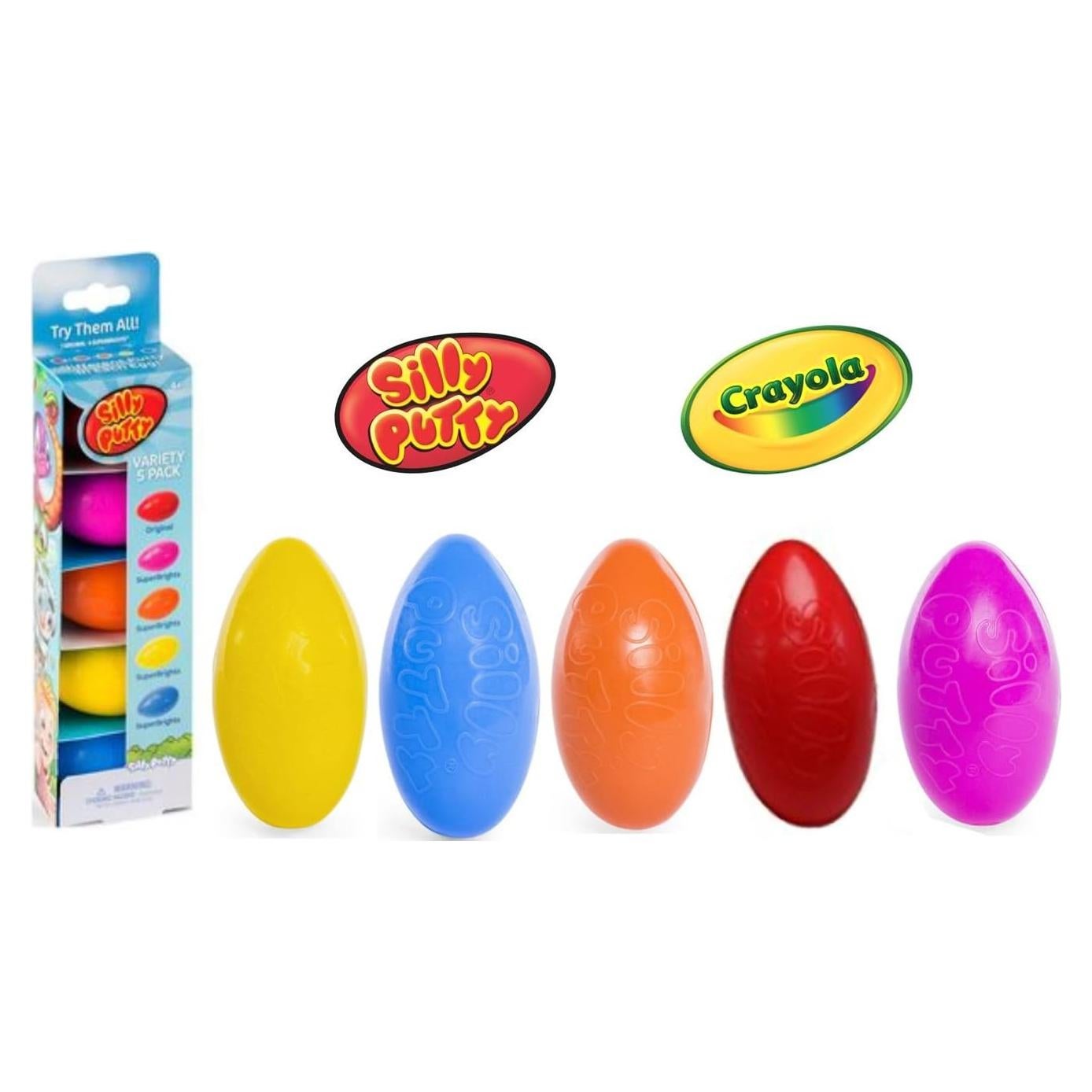 Paquete de Fiesta de Huevos Silly Putty 5 Unidades 99.7g