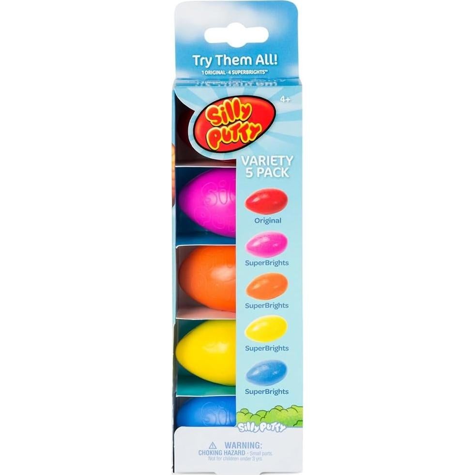 Paquete de Fiesta de Huevos Silly Putty 5 Unidades 99.7g