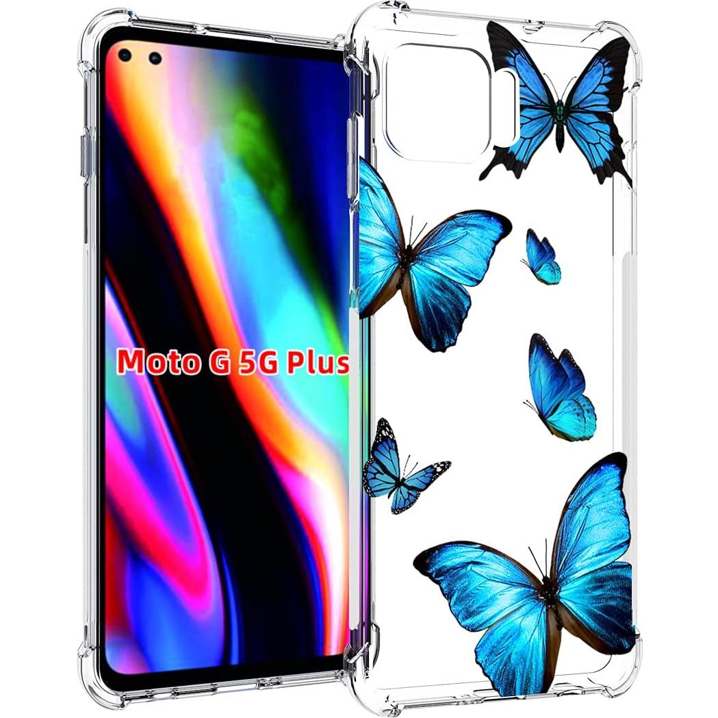 Funda Protectora TPU para Motorola Moto G 5G Plus - Mariposa