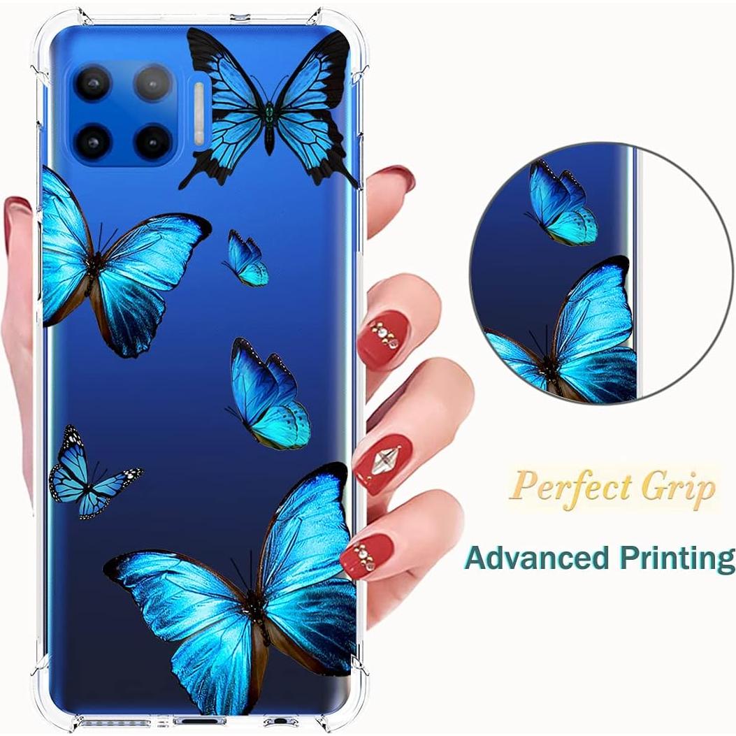 Funda Protectora TPU para Motorola Moto G 5G Plus - Mariposa