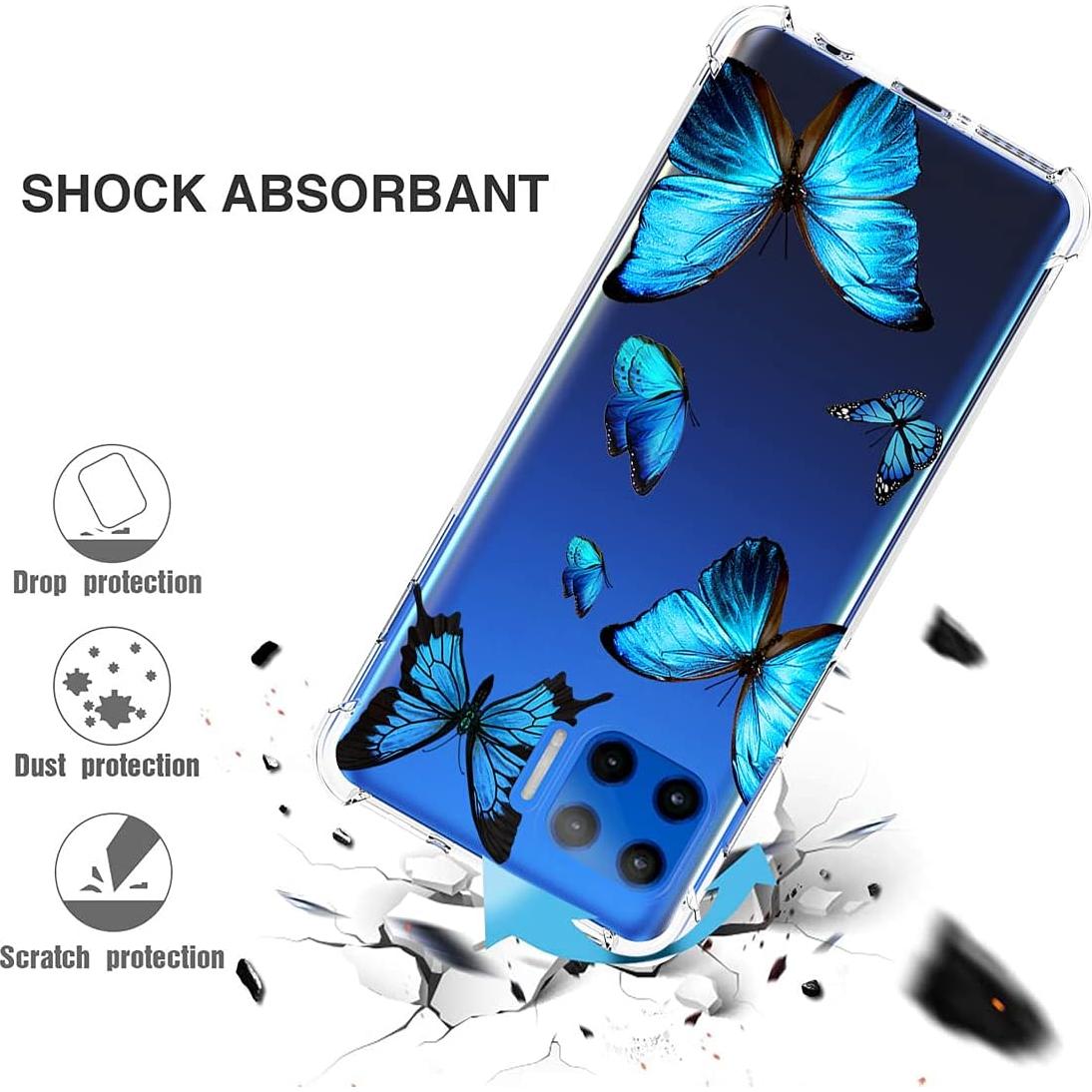 Funda Protectora TPU para Motorola Moto G 5G Plus - Mariposa