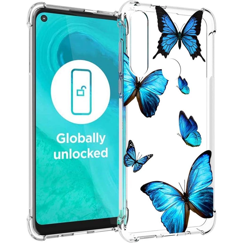 Funda Protectora TPU Clara para Motorola Moto G Fast 2020 - Mariposa