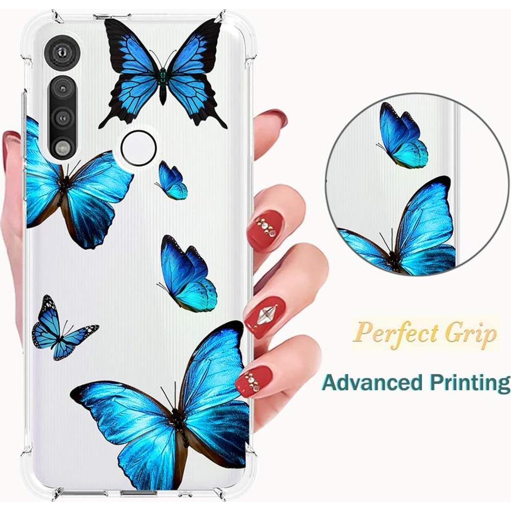 Funda Protectora TPU Clara para Motorola Moto G Fast 2020 - Mariposa