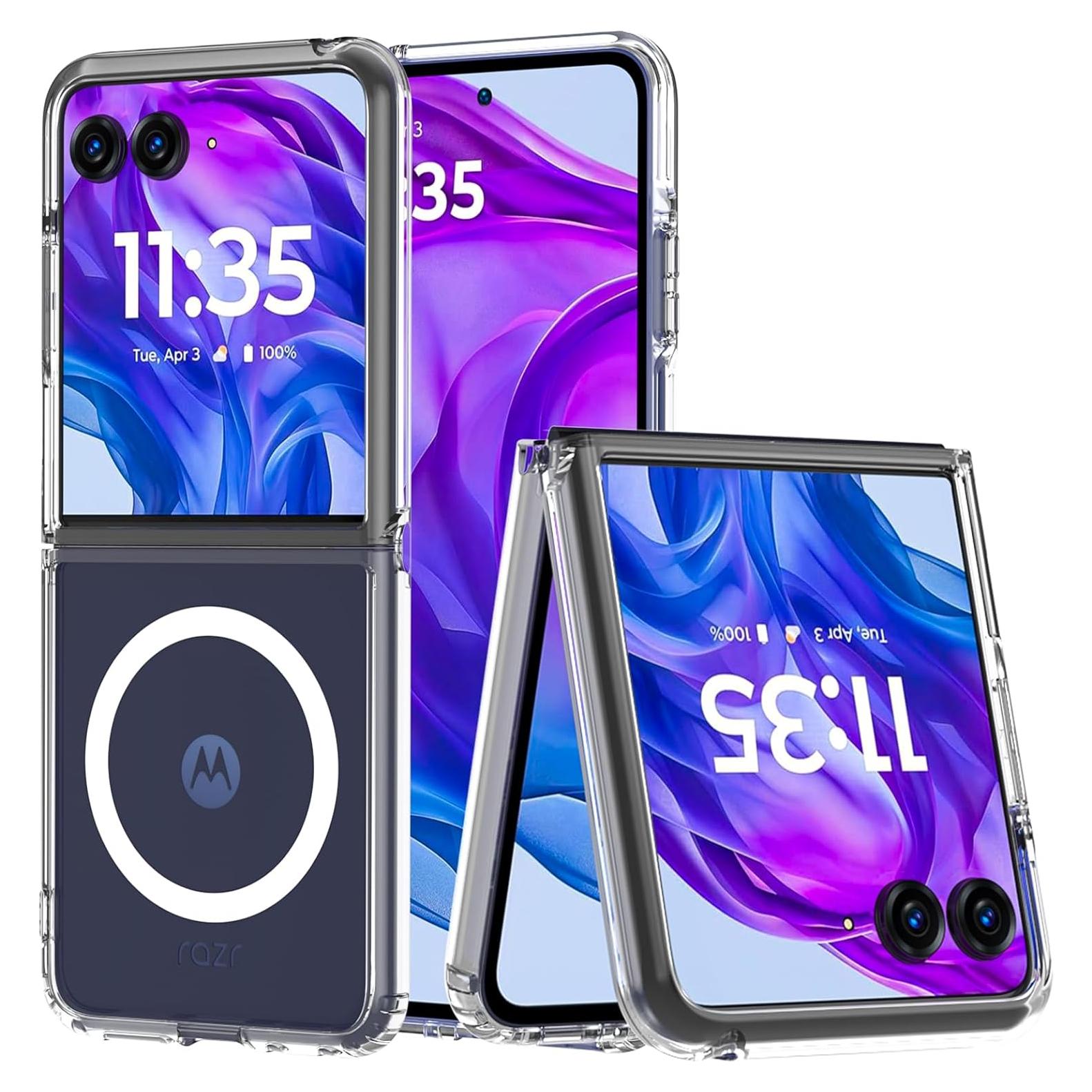 Funda Magnética Fin2feel para Motorola Razr+ 2024/2025, Clara