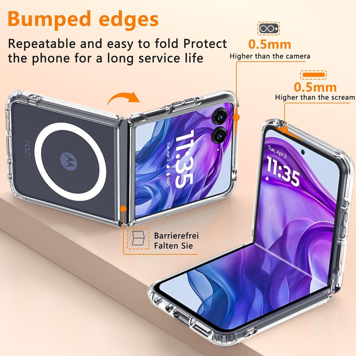 Funda Magnética Fin2feel para Motorola Razr+ 2024/2025, Clara