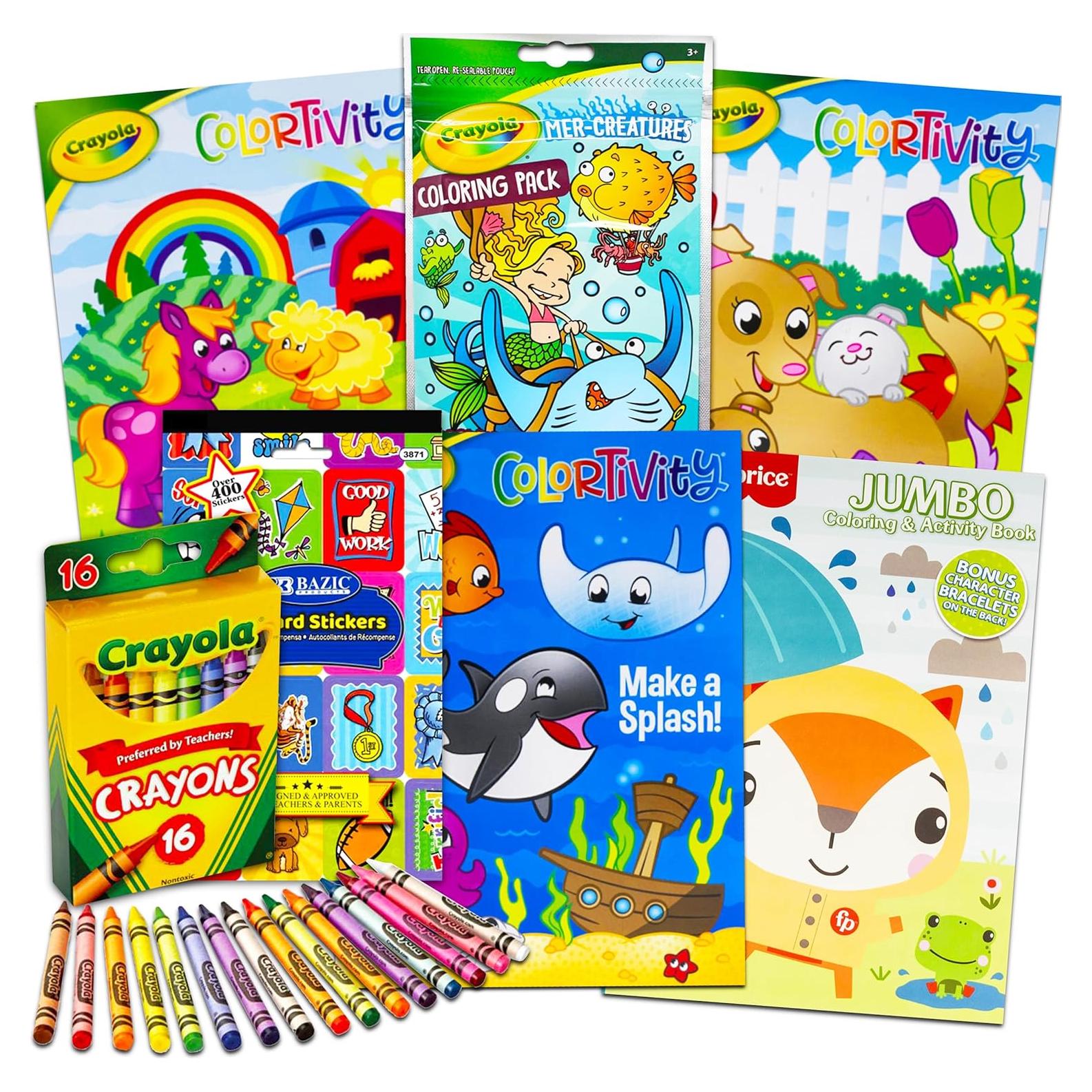 Libros para Colorear Crayola - Paquete de 7 Actividades
