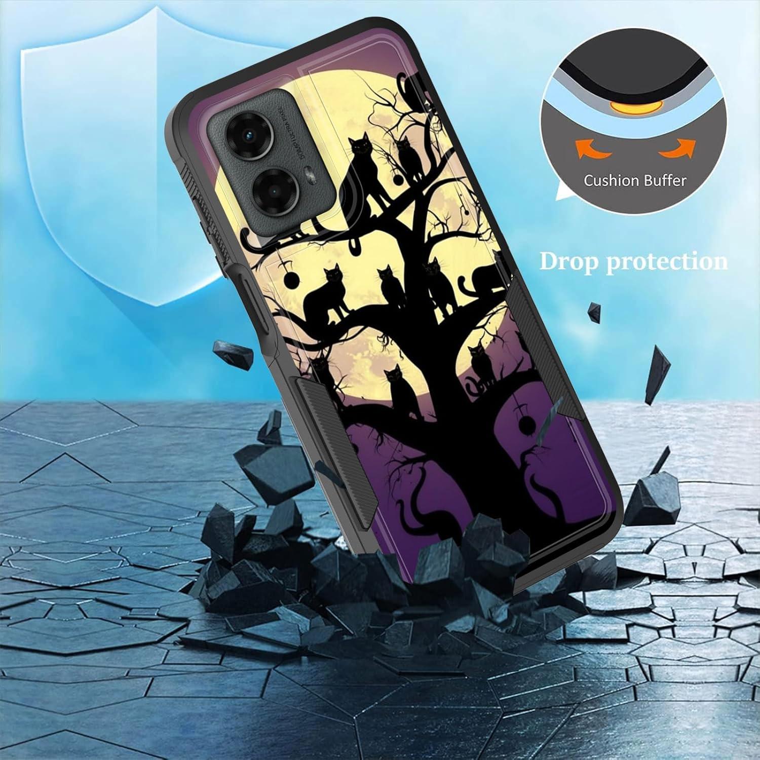 Funda protectora híbrida CICPLKSE para Moto G Power 5G 2024