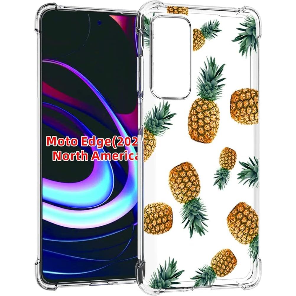 Funda TPU Motorola Moto Edge 2021 5G UW Piña 6.78"
