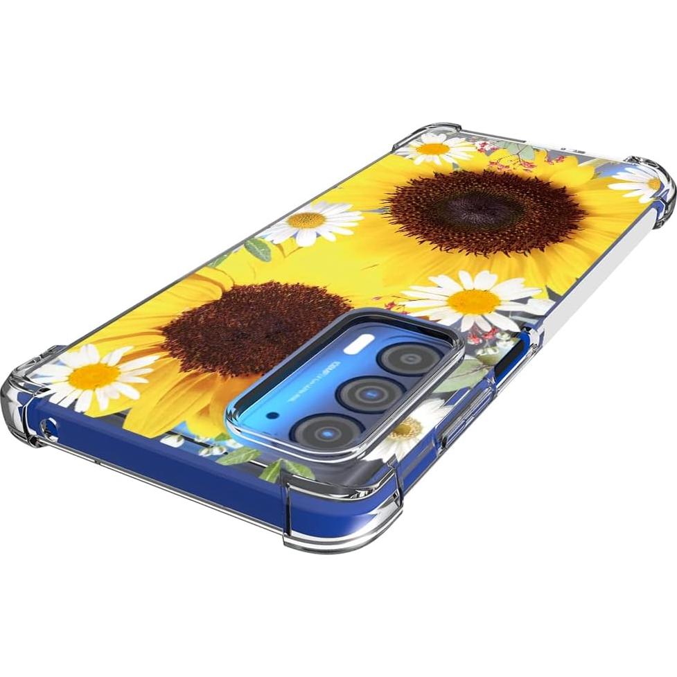 Funda protectora TPU para Moto Edge 2021 - Girasol