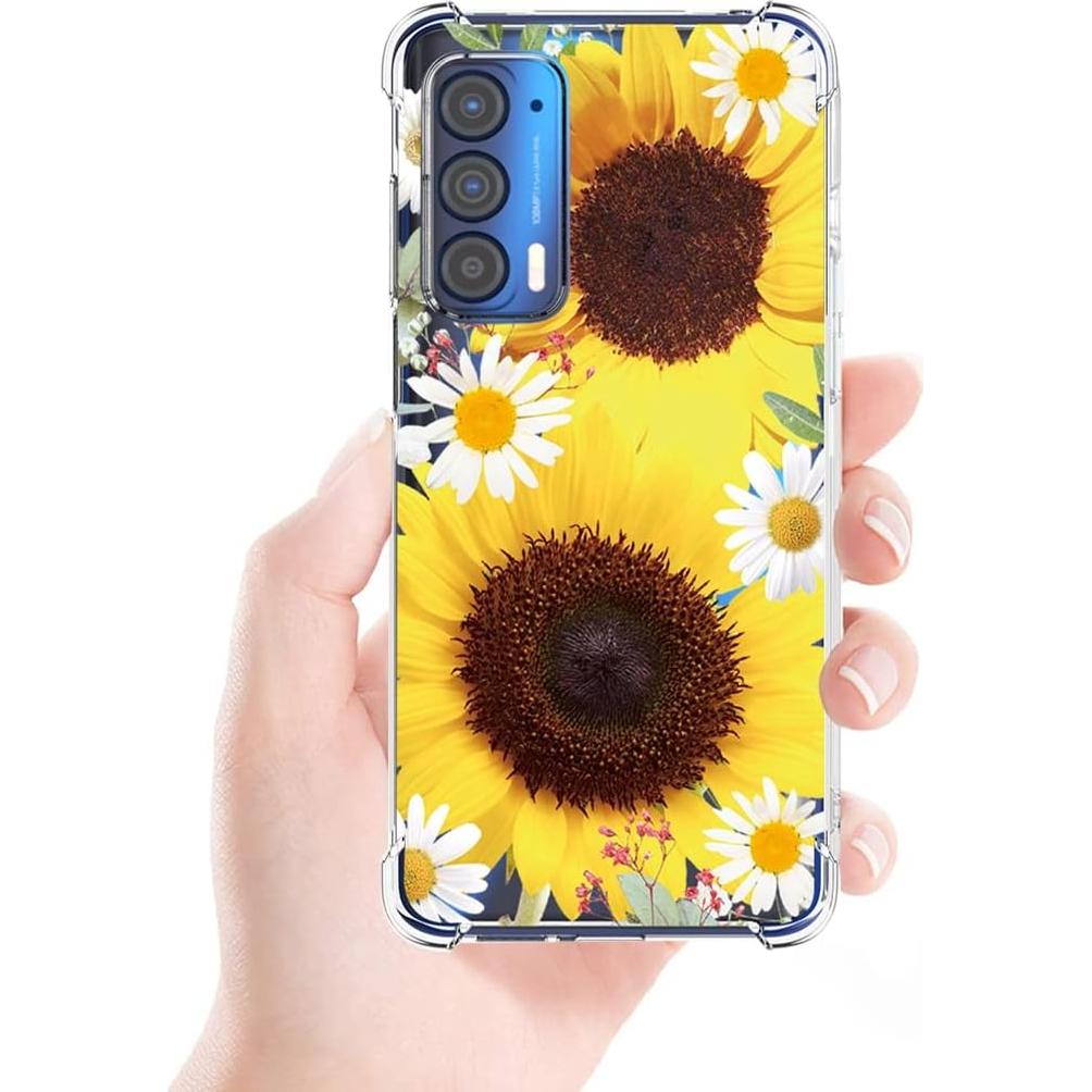 Funda protectora TPU para Moto Edge 2021 - Girasol