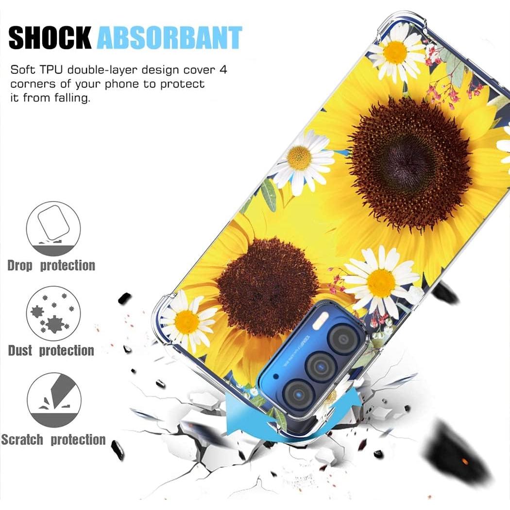 Funda protectora TPU para Moto Edge 2021 - Girasol