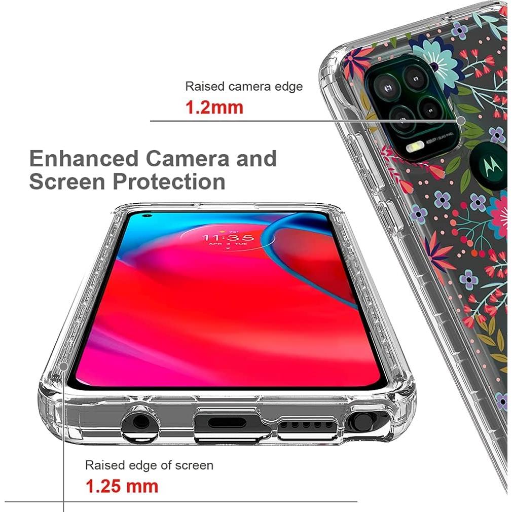 Funda Protectora Floral para Moto G Stylus 5G 2021 - Sidande