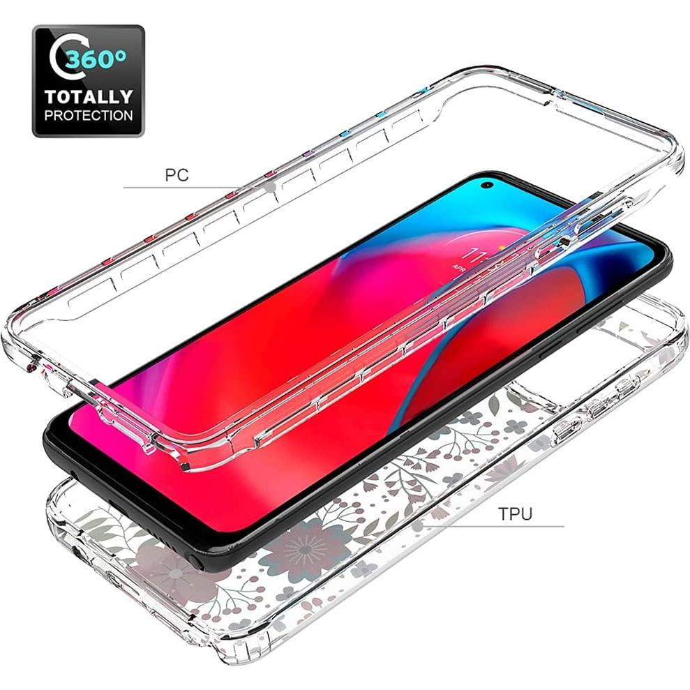 Funda Protectora Floral para Moto G Stylus 5G 2021 - Sidande