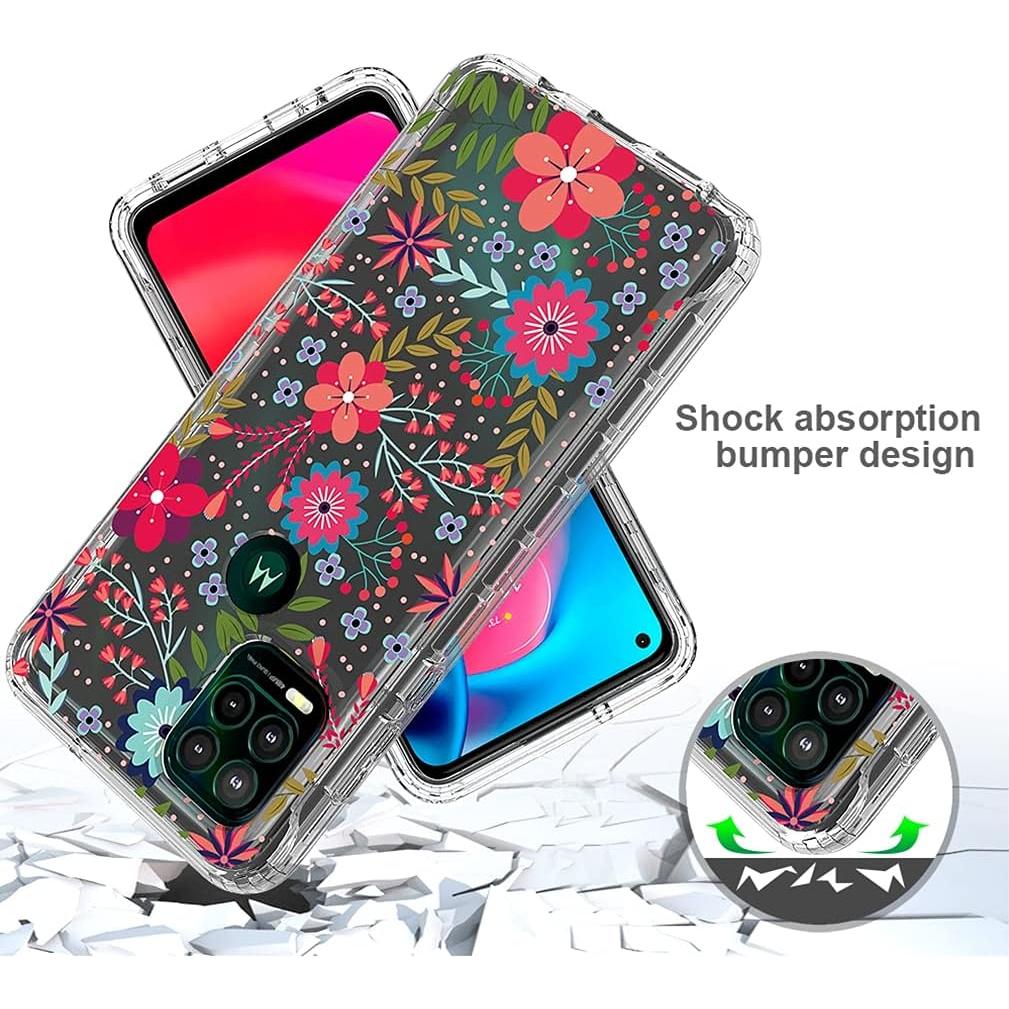 Funda Protectora Floral para Moto G Stylus 5G 2021 - Sidande