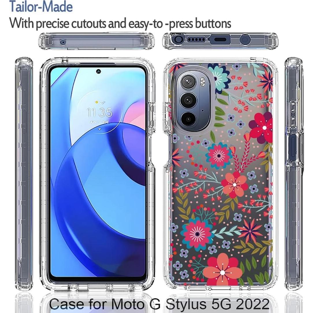 Funda Protectora para Moto G Stylus 5G 2022 Sidande con Protector de Pantalla