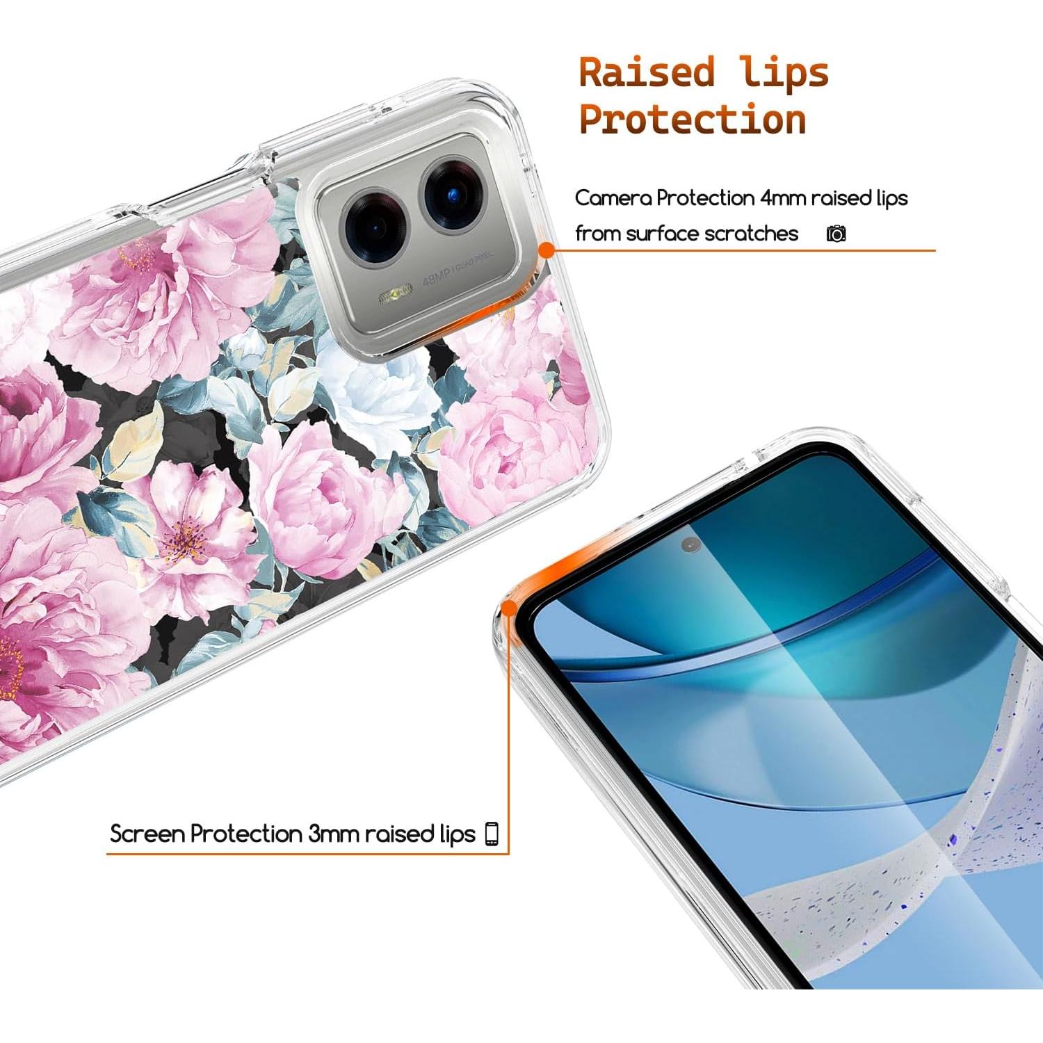 Funda Protectora WZOKA para Motorola Moto G 5G 2023 Rosa