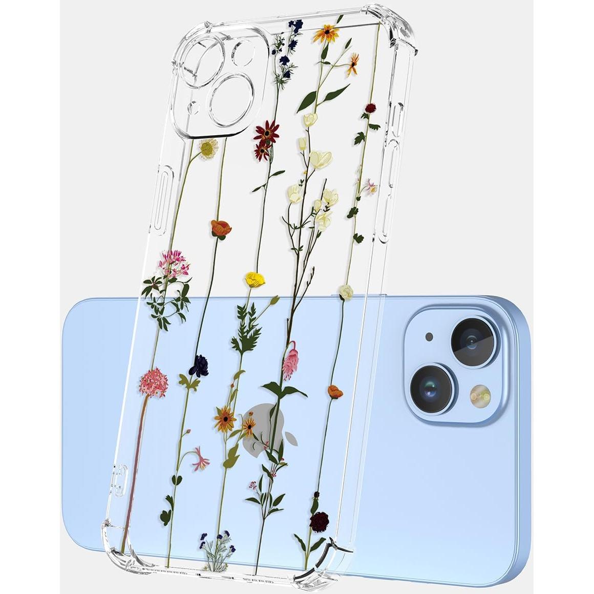 Funda Transparente Jardín Floral para Moto G52 4G/G82 5G/G71S 5G