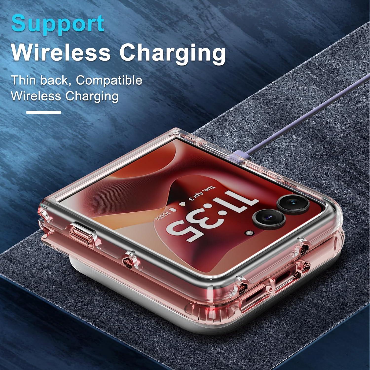 Funda Protectora Dura RMOCR para Motorola Moto Razr Ultra 2025 - Oro Rosa