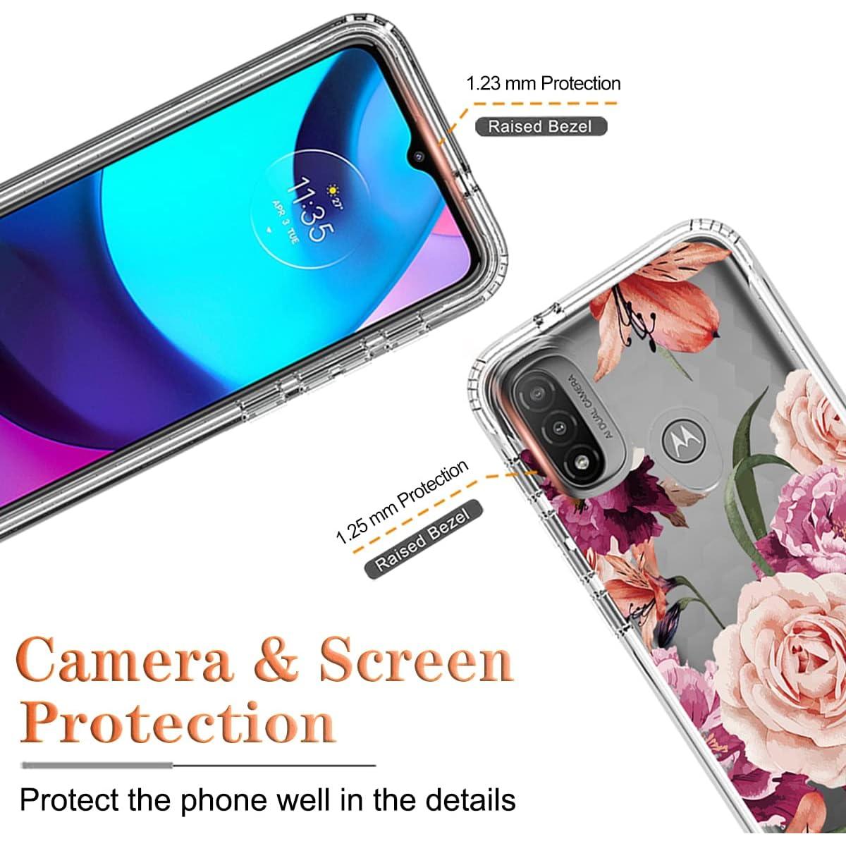 Funda Protectora para Motorola Moto E20/E30/E40 con Protector de Pantalla