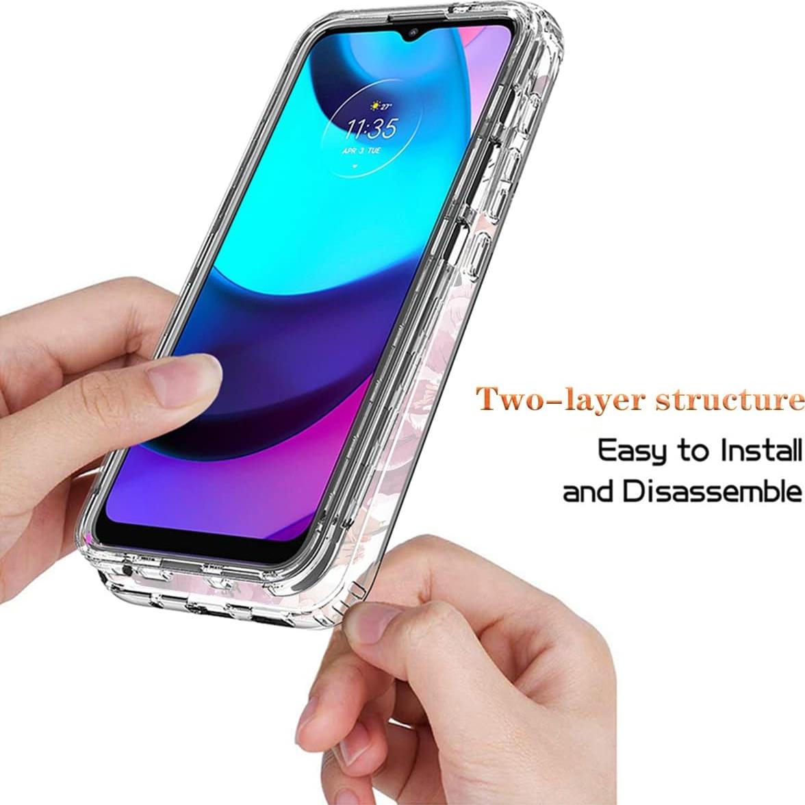 Funda Protectora para Motorola Moto E20/E30/E40 con Protector de Pantalla