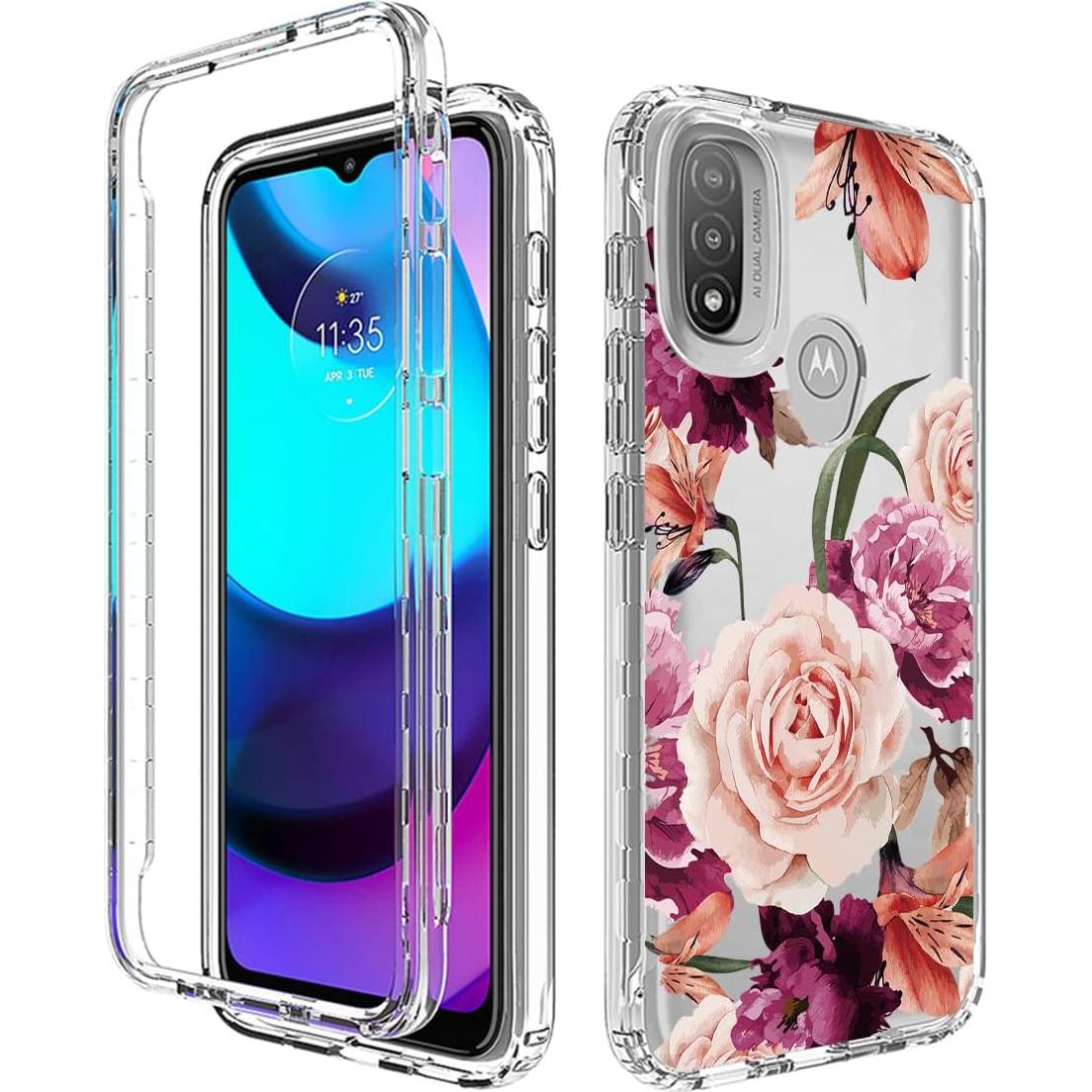 Funda Protectora para Motorola Moto E20/E30/E40 con Protector de Pantalla