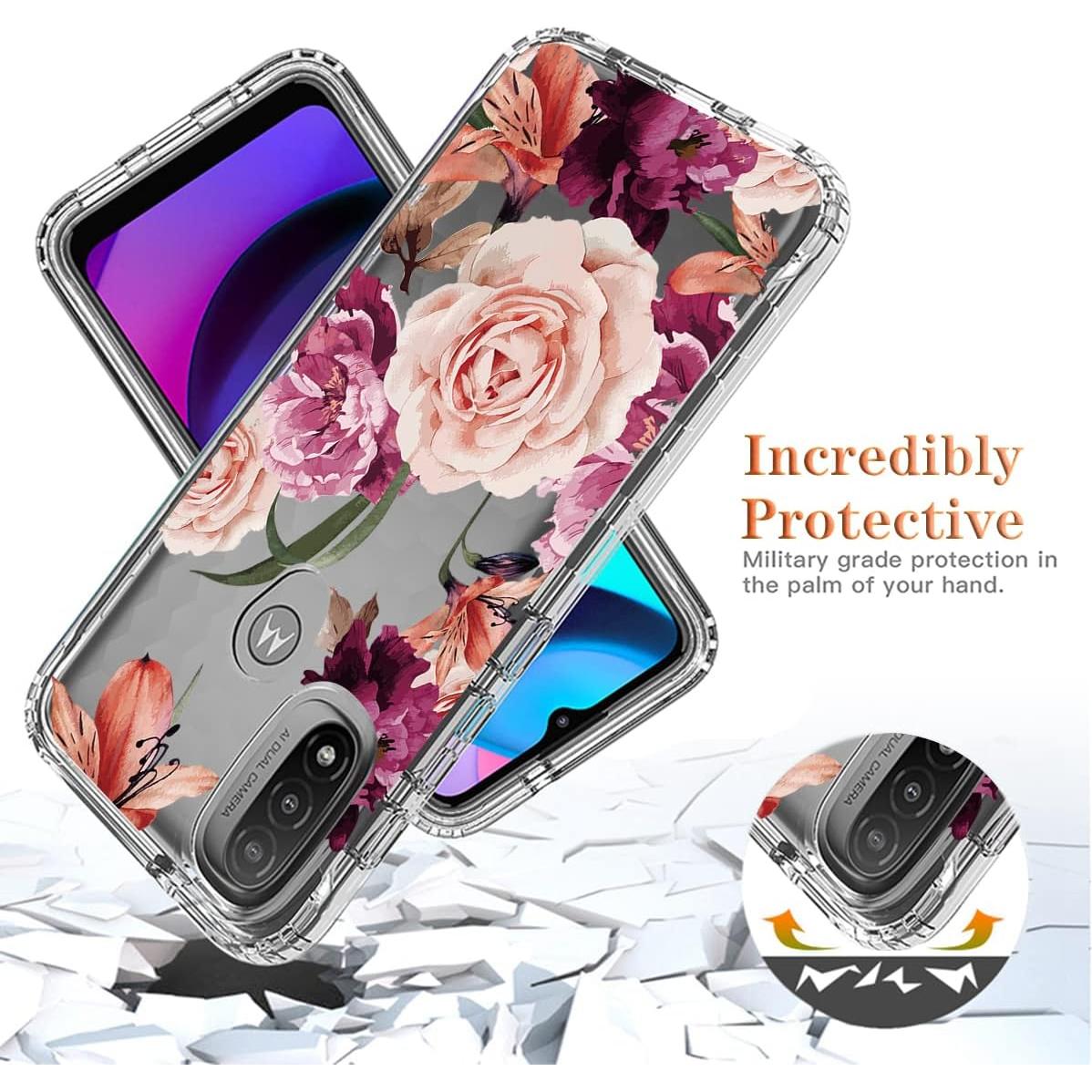 Funda Protectora para Motorola Moto E20/E30/E40 con Protector de Pantalla