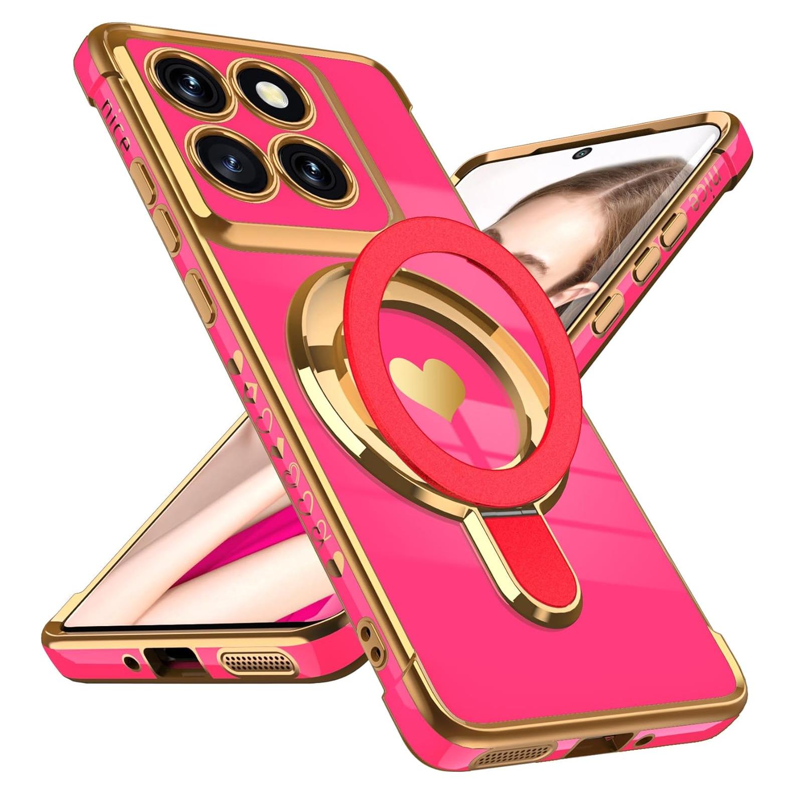 Funda Protectora Rosa Fucsia para Motorola Moto Edge 2025