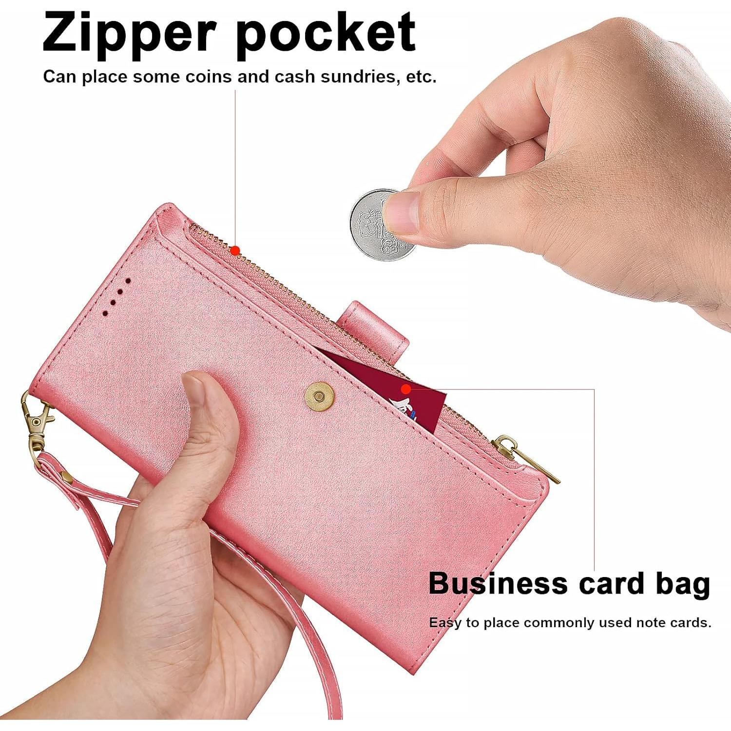 Funda Antsturdy para Motorola Moto G Stylus 2020 Oro Rosa con Soporte y Bloqueo RFID