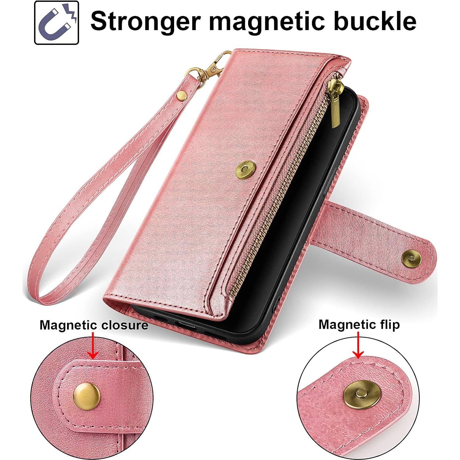 Funda Antsturdy para Motorola Moto G Stylus 2020 Oro Rosa con Soporte y Bloqueo RFID