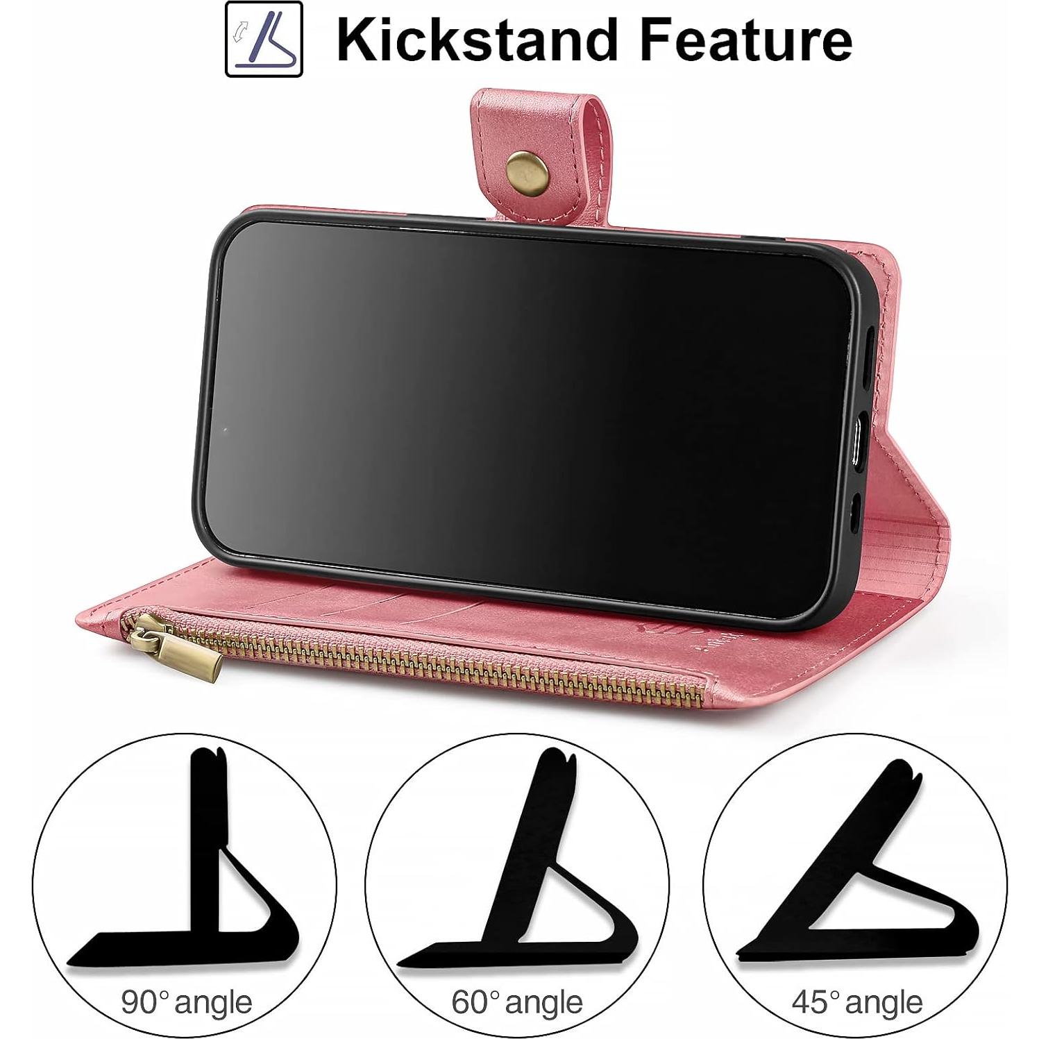 Funda Antsturdy para Motorola Moto G Stylus 2020 Oro Rosa con Soporte y Bloqueo RFID
