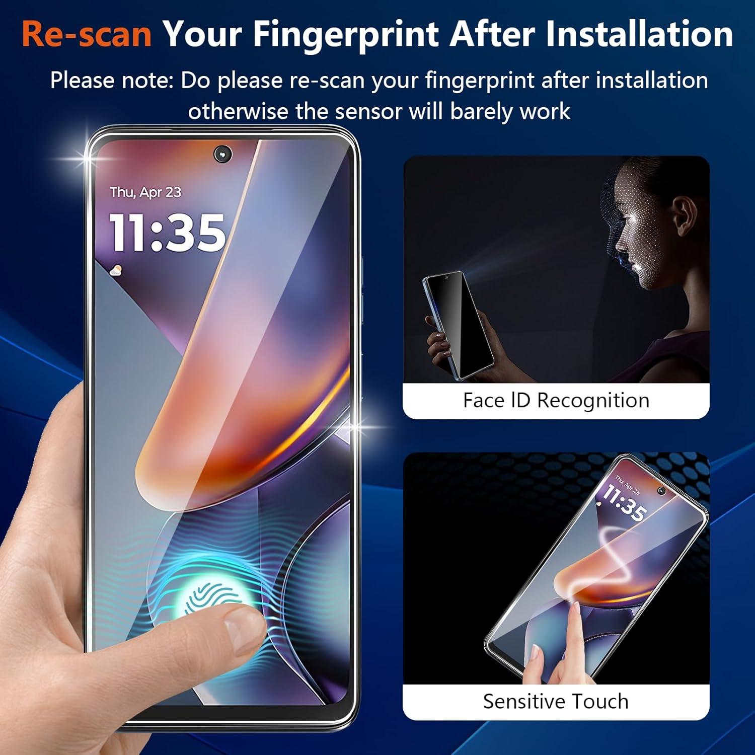 Protector de Pantalla Privado y Lente para Moto G 5G 2025 - 3 Pzas