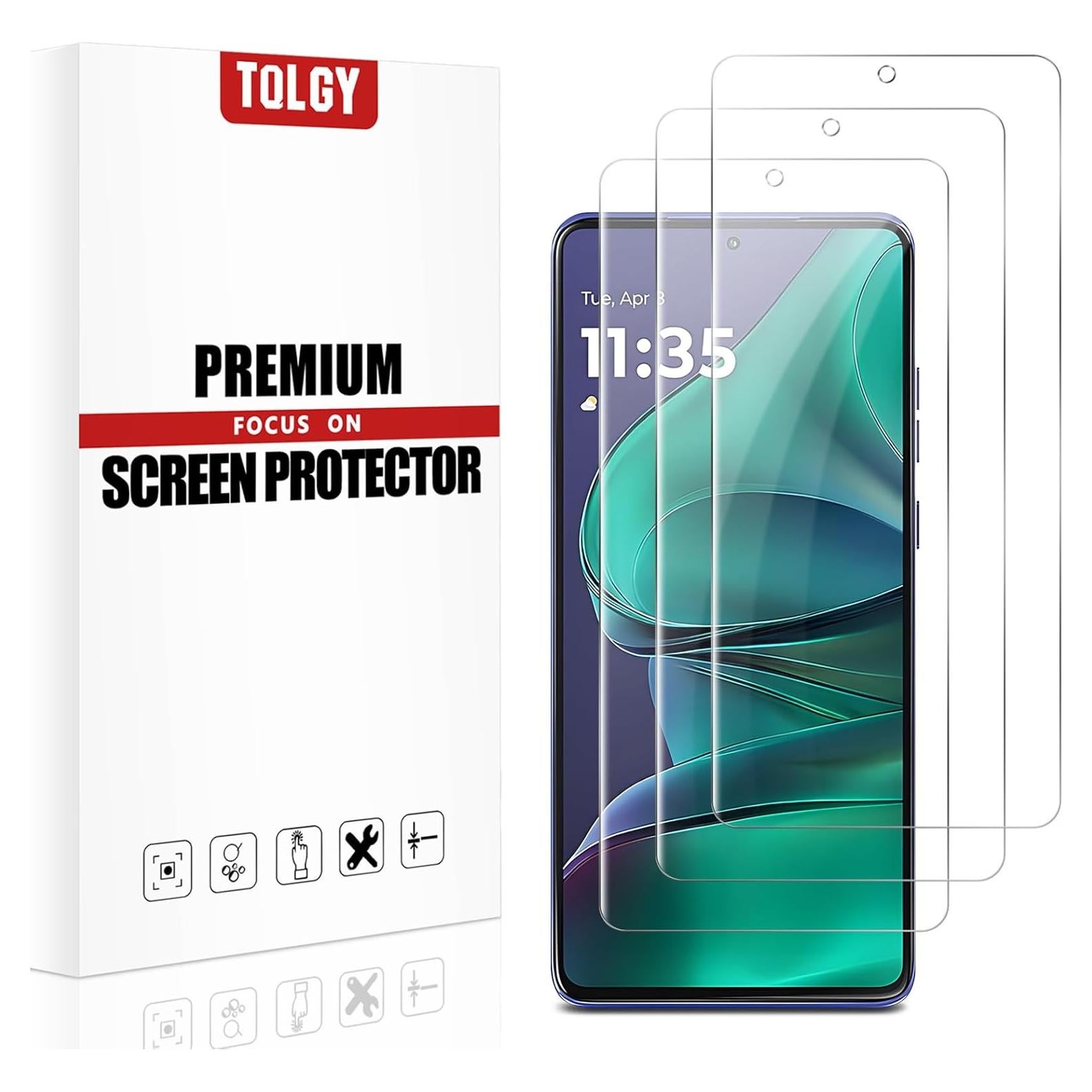 Protector de Pantalla TQLGY para Moto G Stylus 5G 2025, 3 Piezas