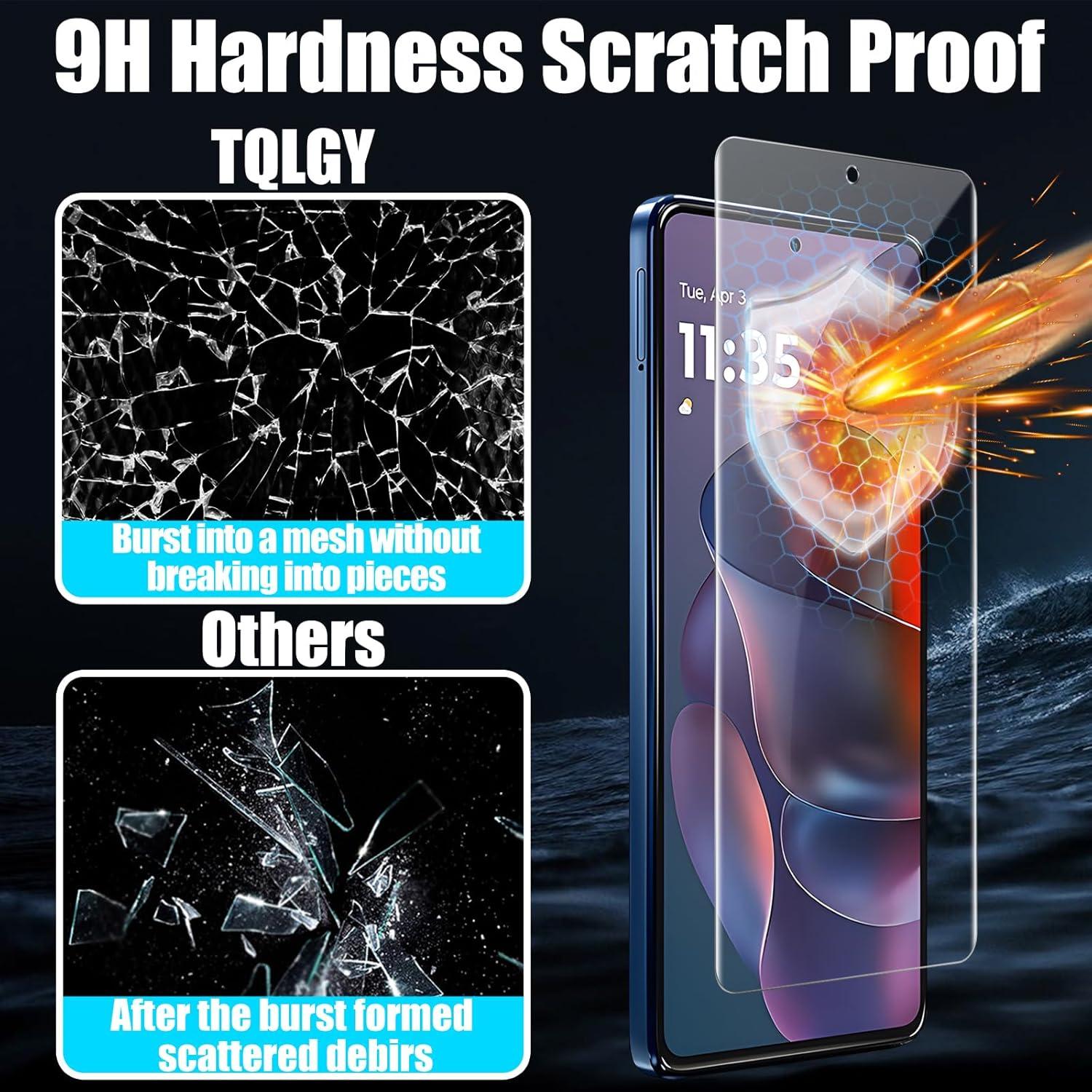 Protector de Pantalla TQLGY para Moto G Stylus 5G 2025, 3 Piezas