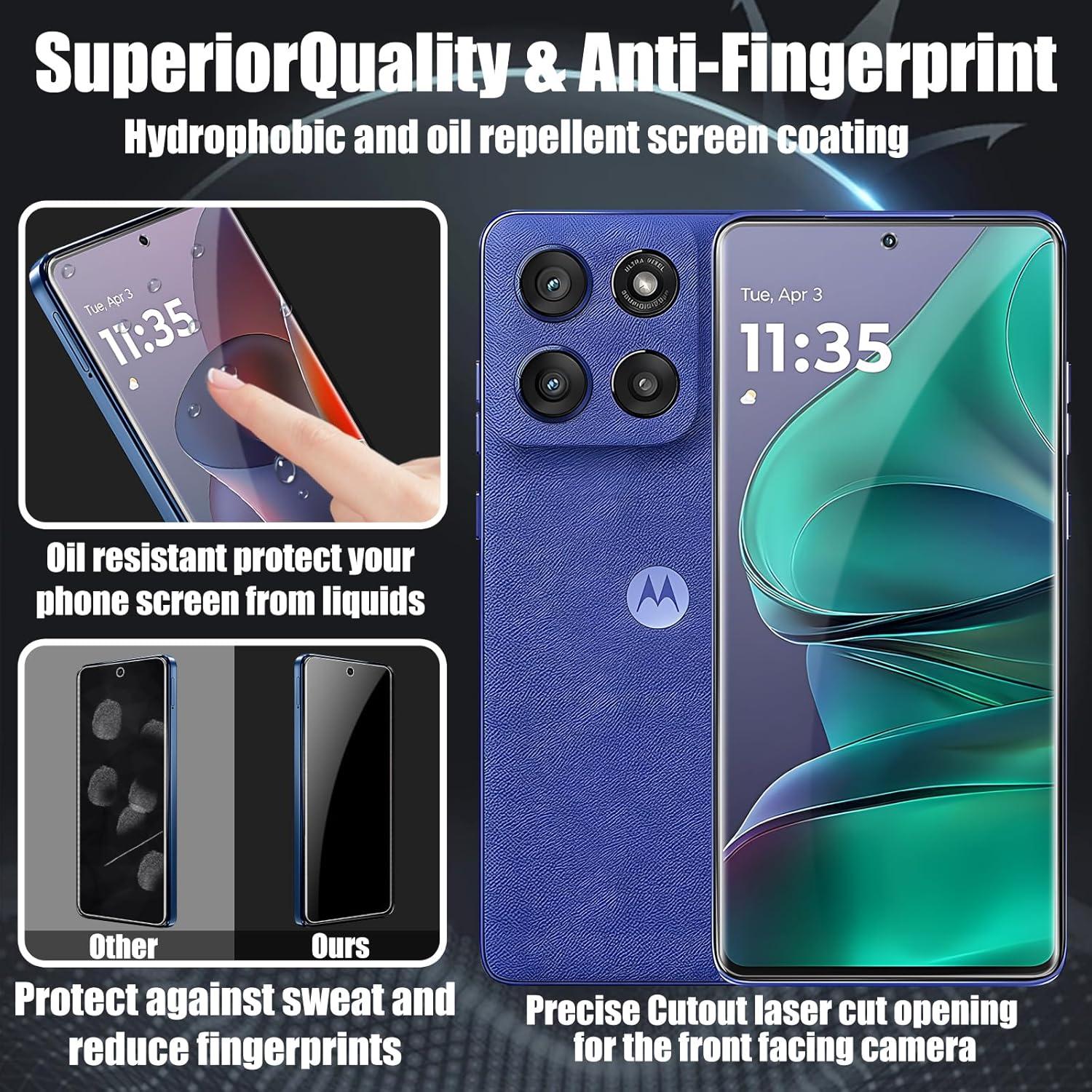 Protector de Pantalla TQLGY para Moto G Stylus 5G 2025, 3 Piezas