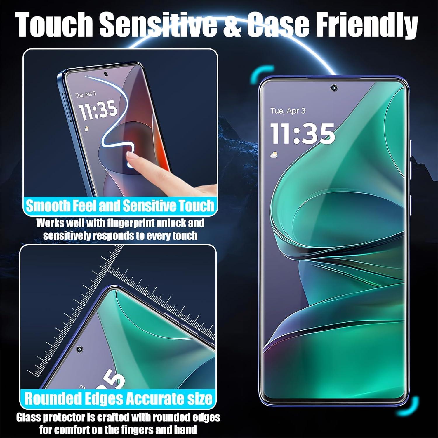 Protector de Pantalla TQLGY para Moto G Stylus 5G 2025, 3 Piezas