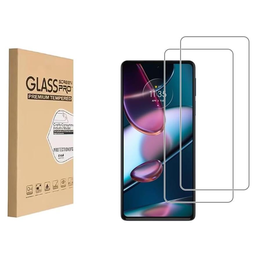 Protector de Pantalla HYGAMOCC para Motorola Edge 30 Pro 2 pcs