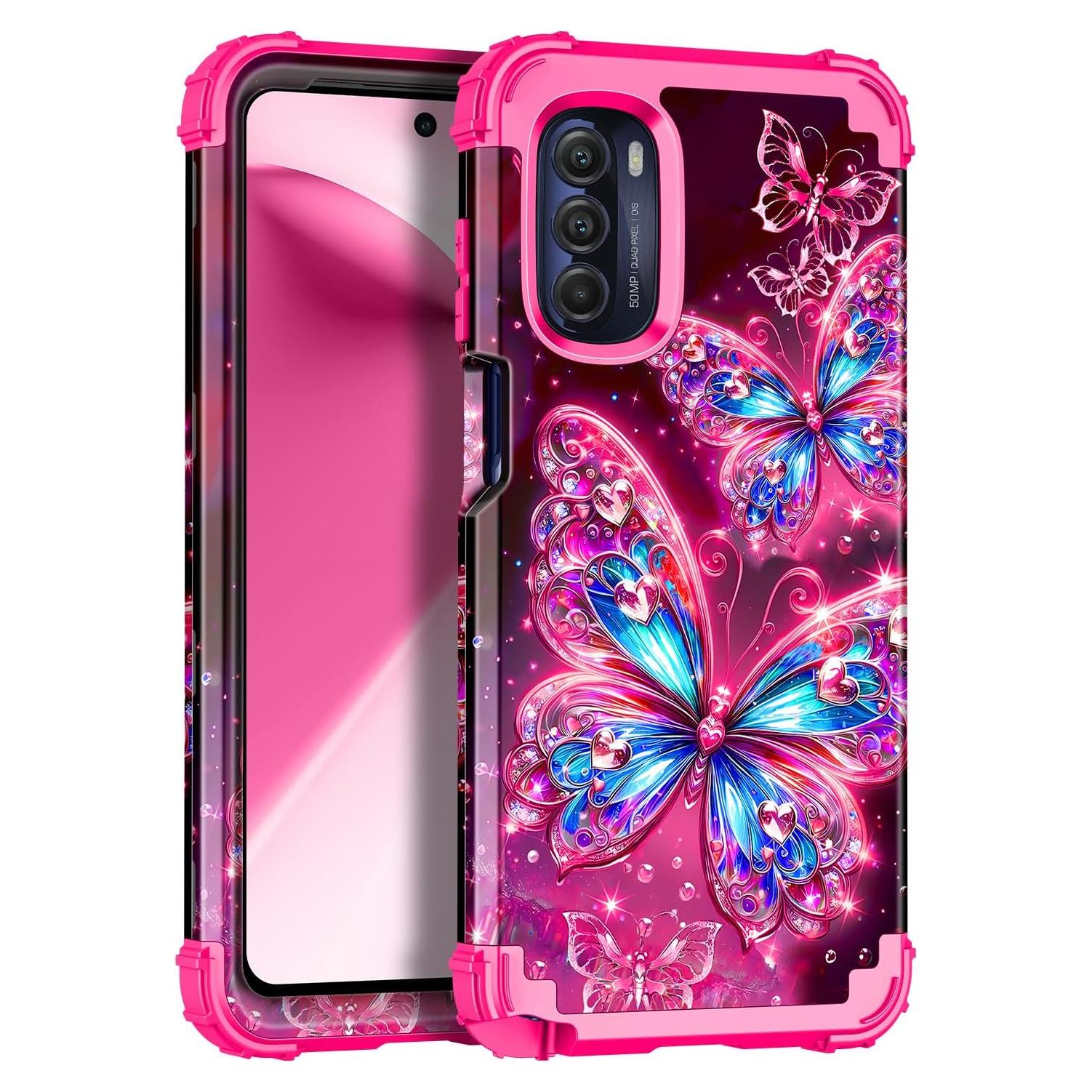 Funda Miqala para Moto G Stylus 2022 5G/4G Rosa Dura