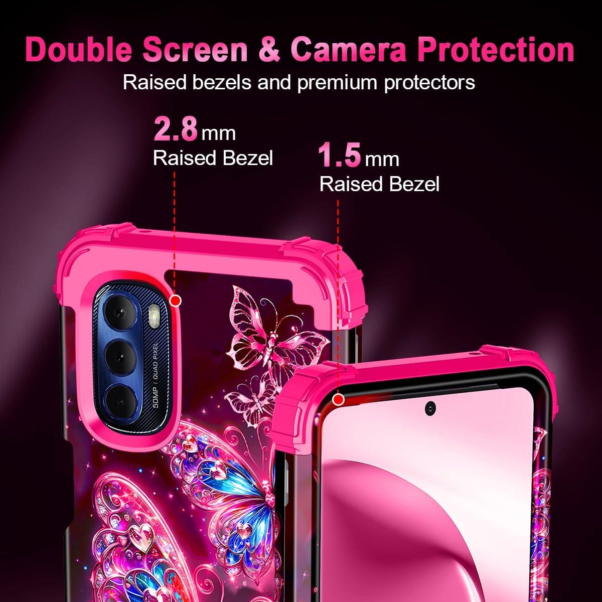 Funda Miqala para Moto G Stylus 2022 5G/4G Rosa Dura