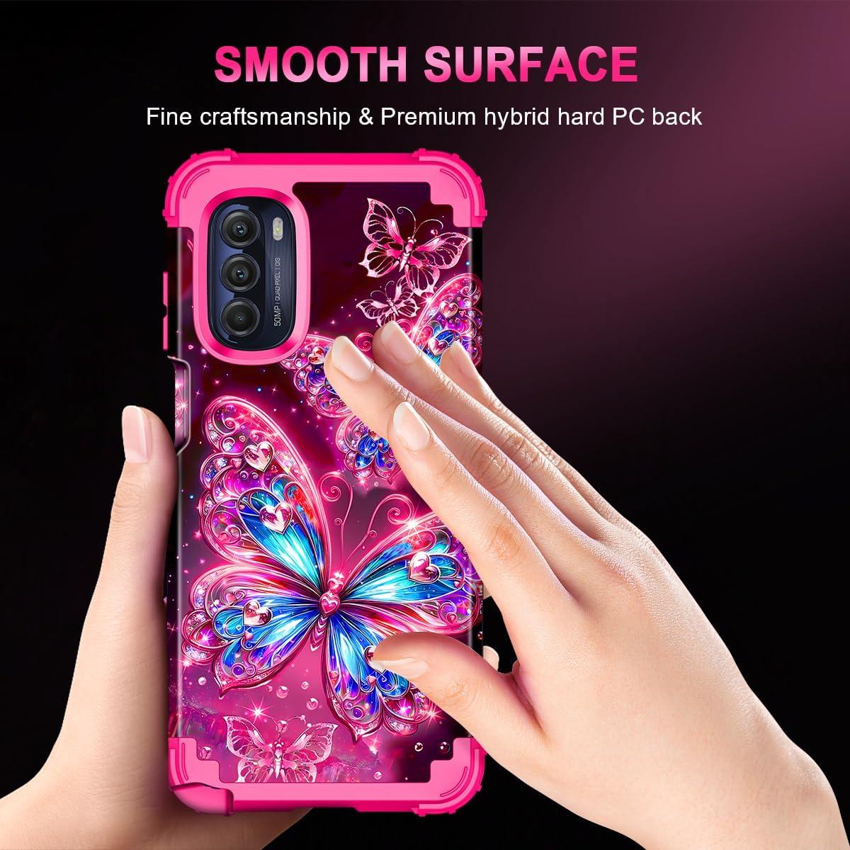Funda Miqala para Moto G Stylus 2022 5G/4G Rosa Dura