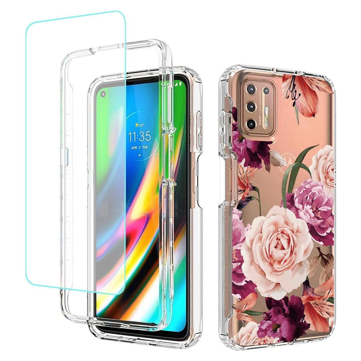 Funda Protectora para Moto G9 Plus Motorola con Protector de Pantalla