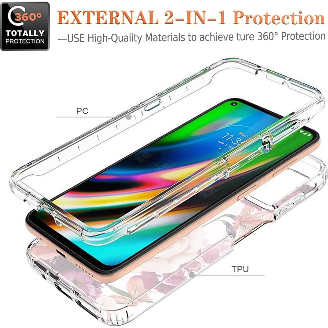 Funda Protectora para Moto G9 Plus Motorola con Protector de Pantalla