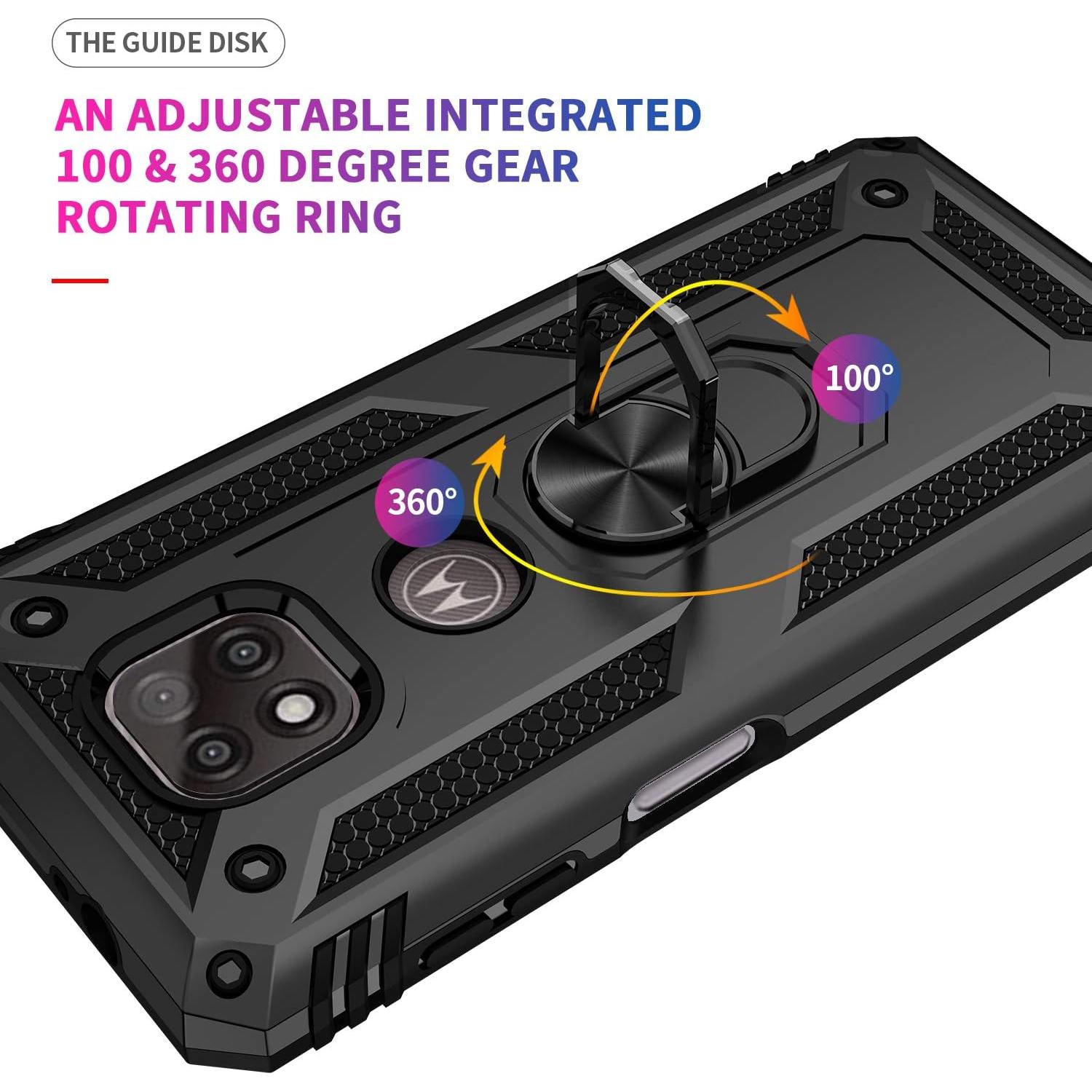 Funda HOOMIL para Moto G Power 2021 con 2 Protectores de Pantalla