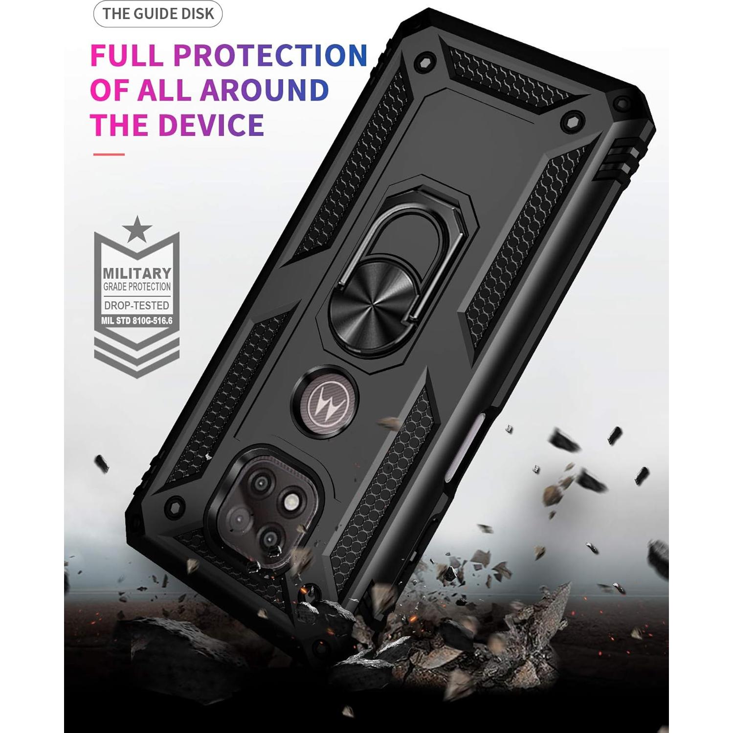 Funda HOOMIL para Moto G Power 2021 con 2 Protectores de Pantalla