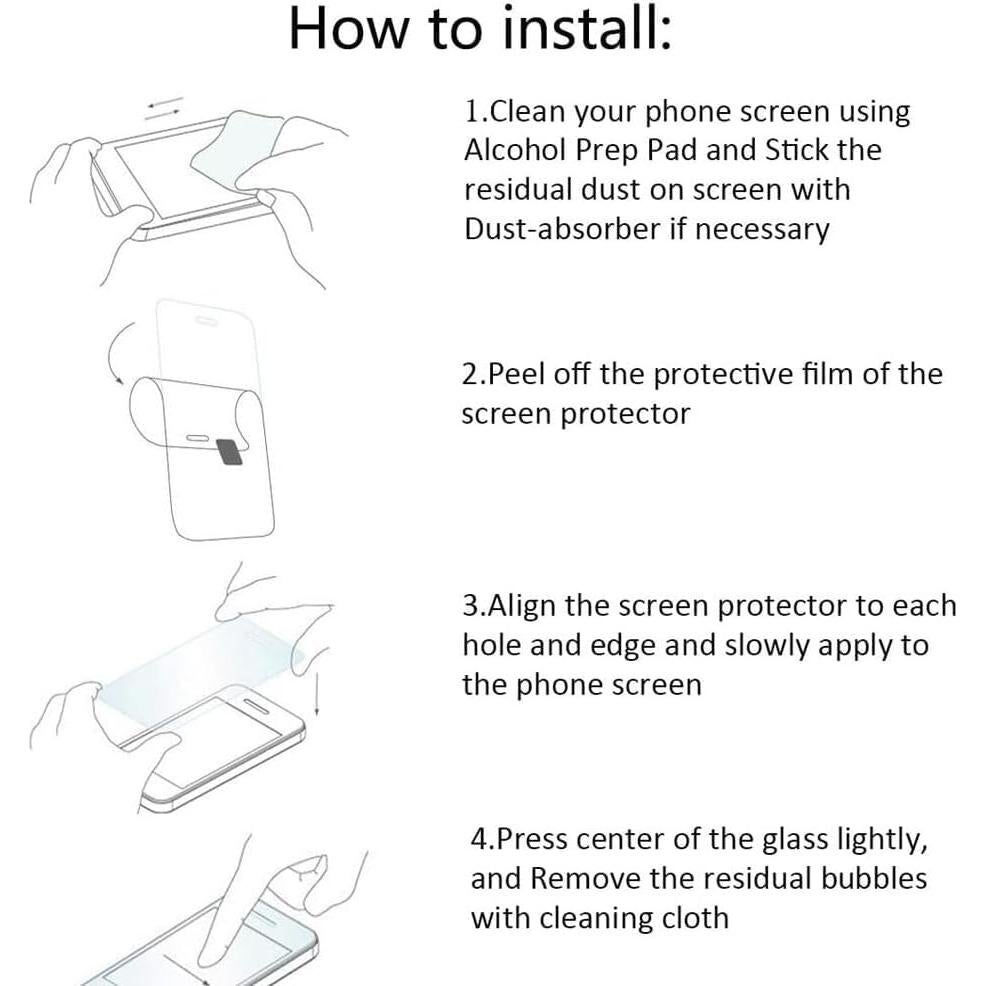 Protector de Pantalla Vidrio Templado Motorola Moto E32 / E32s - 2 Pcs