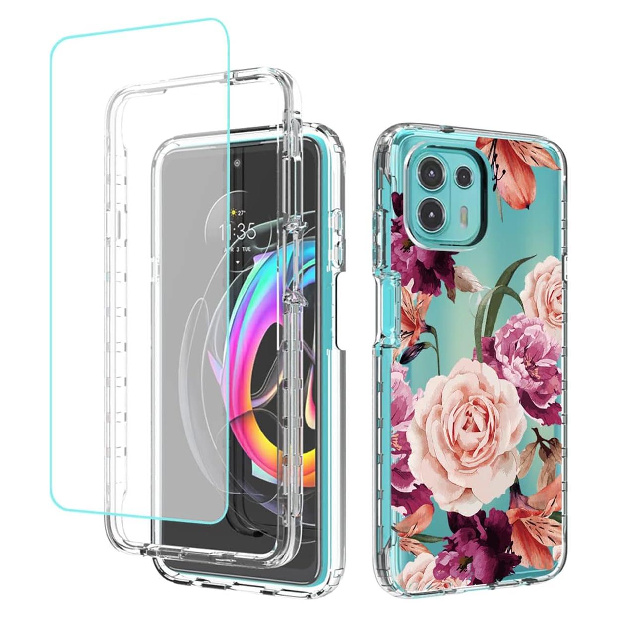 Funda Protectora para Moto Edge 20 Lite Yerebel con Protector de Pantalla