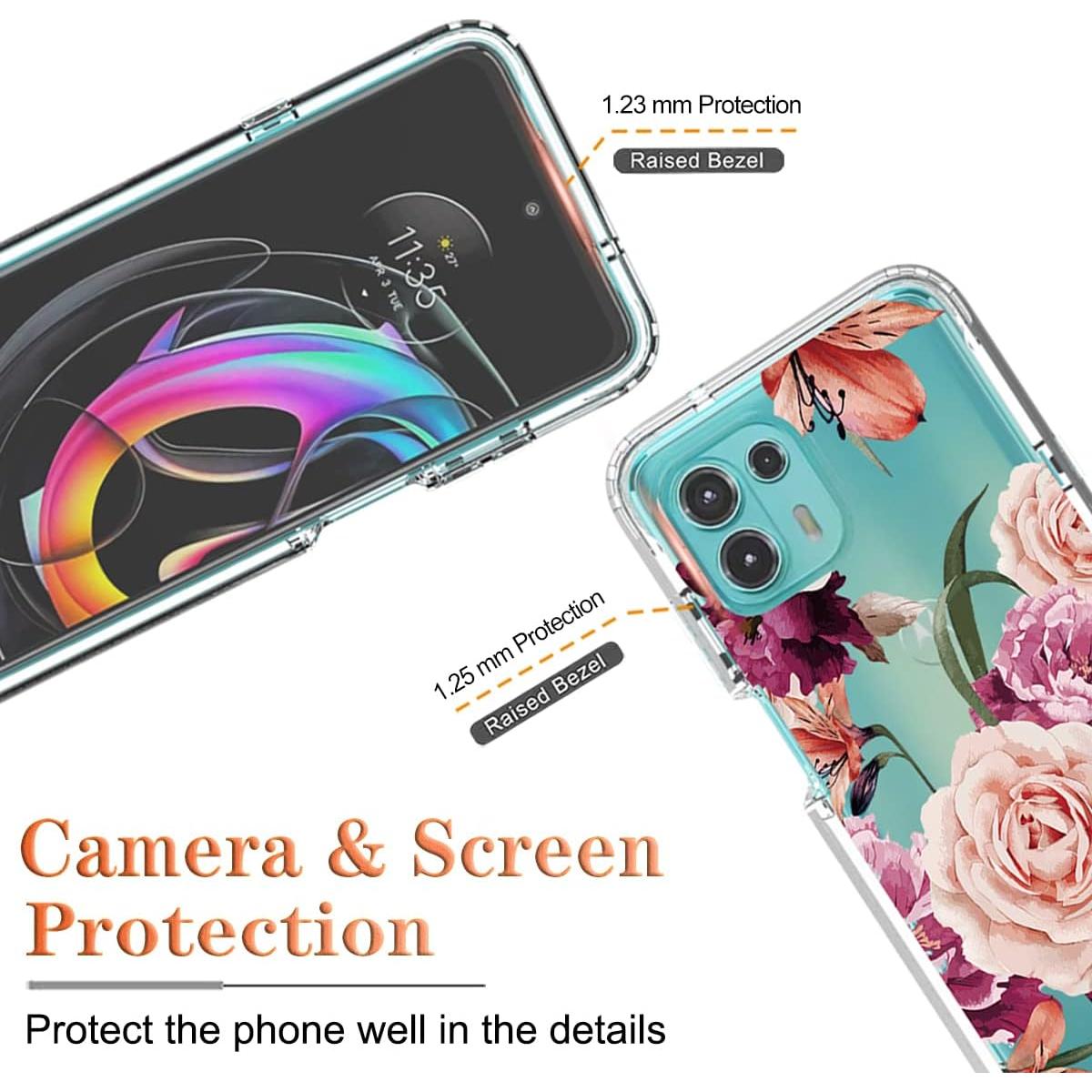 Funda Protectora para Moto Edge 20 Lite Yerebel con Protector de Pantalla