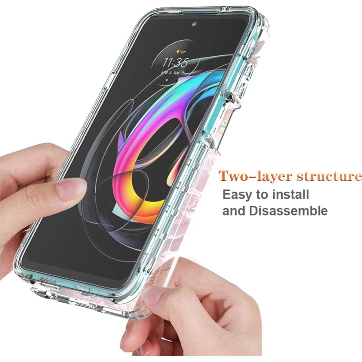 Funda Protectora para Moto Edge 20 Lite Yerebel con Protector de Pantalla