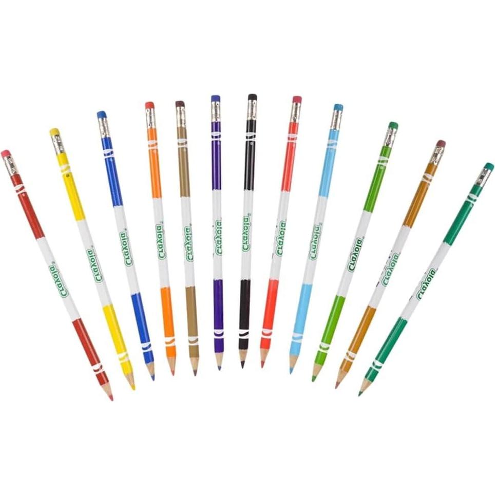 Lápices de colores borrables Crayola 12 unidades - Paquete de 3