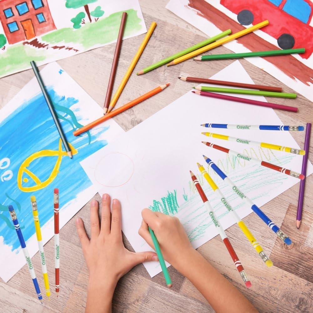 Lápices de colores borrables Crayola 12 unidades - Paquete de 3